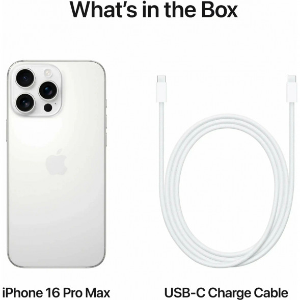 Смартфон Apple iPhone 16 Pro Max (nano SIM+eSIM) 512ГБ, White Titanium в Новороссийске