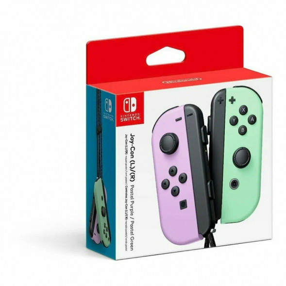 Геймпад Nintendo Switch Joy-Con controllers Duo, пастельный пурпурный / пастельный зеленый в Новороссийске