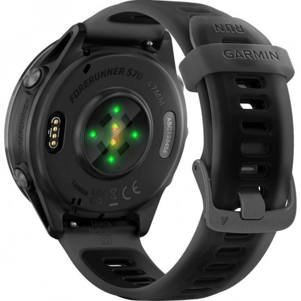 Умные часы Garmin Forerunner 570 47 мм Slate Grey Aluminium/Translucent Black 010-02971-00 в Новороссийске
