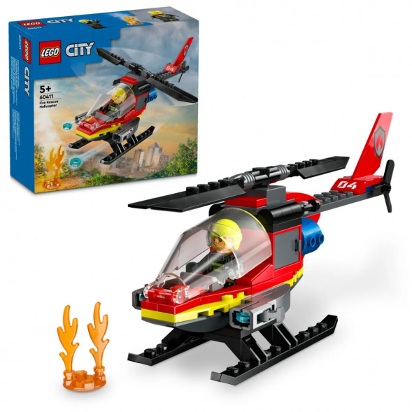 Конструктор LEGO City 60411 Пожарно-спасательный вертолет в Новороссийске