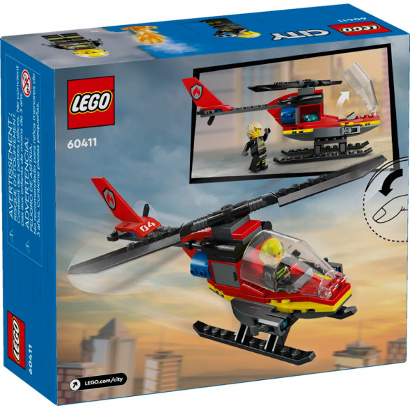 Конструктор LEGO City 60411 Пожарно-спасательный вертолет в Новороссийске