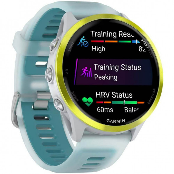 Умные часы Garmin Forerunner 570 47 мм Amp Yellow Aluminium/Translucent Whitestone/Turquoise 010-02971-01 в Новороссийске