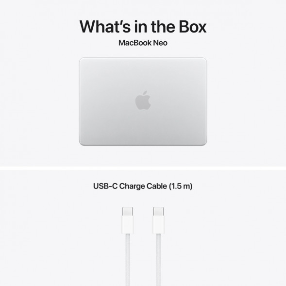 Ноутбук Apple MacBook Neo MHFA4 (A18 Pro 5-Core GPU, 8/256GB), Серебристый/Silver в Новороссийске