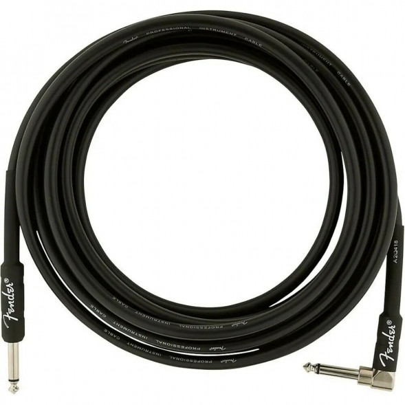 Инструментальный кабель Fender Professional Series 15 ft, 4.5 м, jack 6.3, черный в Новороссийске