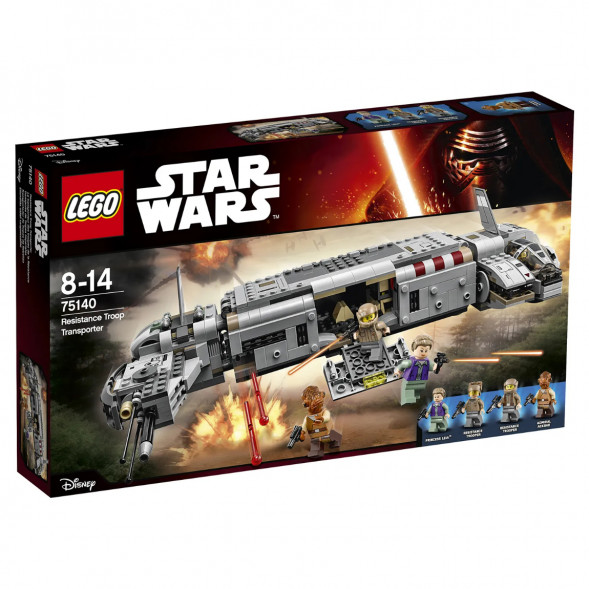 Конструктор LEGO Star Wars 75140 Военный транспорт Сопротивления в Новороссийске
