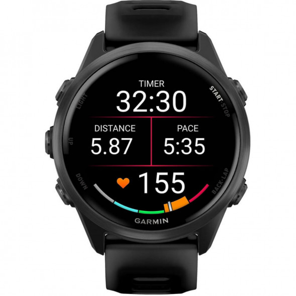 Умные часы Garmin Forerunner 570 42 мм Slate Grey Aluminium/Translucent Black 010-02970-00 в Новороссийске
