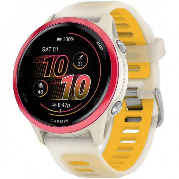Умные часы Garmin Forerunner 570 42 мм Raspberry Aluminium/Translucent Bone/Mango 010-02970-02 в Новороссийске