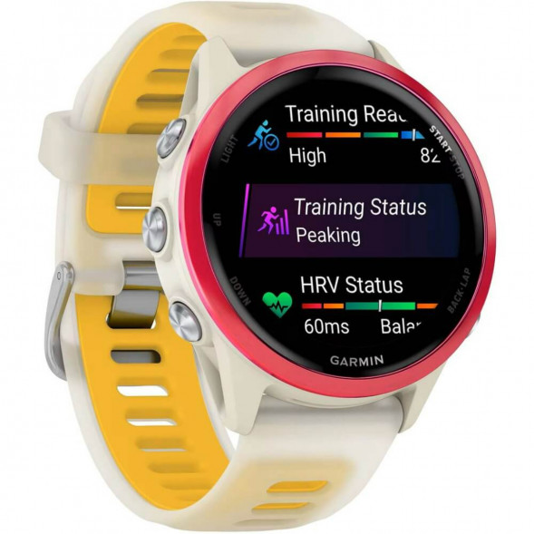 Умные часы Garmin Forerunner 570 42 мм Raspberry Aluminium/Translucent Bone/Mango 010-02970-02 в Новороссийске