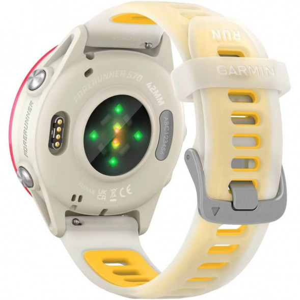 Умные часы Garmin Forerunner 570 42 мм Raspberry Aluminium/Translucent Bone/Mango 010-02970-02 в Новороссийске