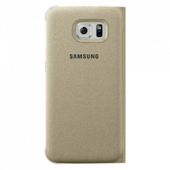 Чехол для Samsung Galaxy S6 S-View Cover (EF-CG920BFE), Gold в Новороссийске