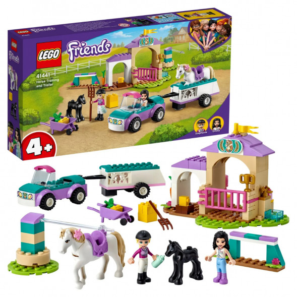 Конструктор LEGO Friends 41441 Тренировка лошади и прицеп для перевозки в Новороссийске