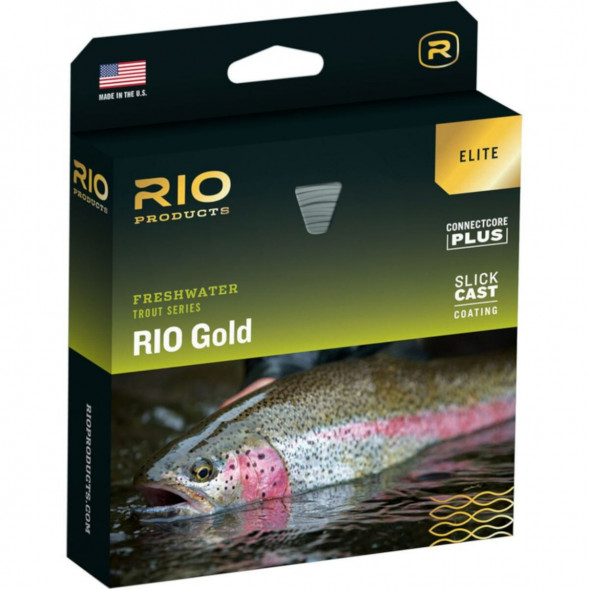Леска RIO Elite Gold WF8F, Moss/Gold/Gray в Новороссийске