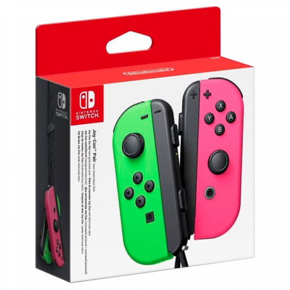 Геймпад Nintendo Switch Joy-Con controllers Duo, зеленый/розовый в Новороссийске