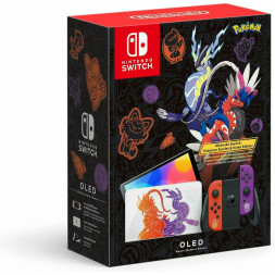 Игровая приставка Nintendo Switch OLED 64 ГБ, Pokemon Scarlet &amp;amp; Violet Edition