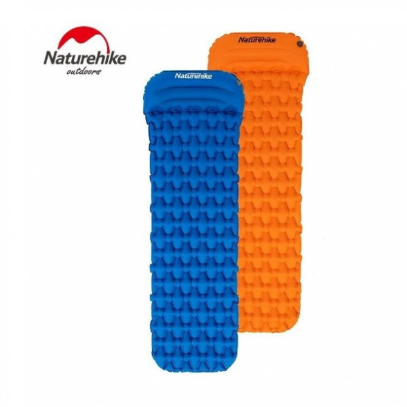 Надувной коврик туристический Naturehike FC-12, синий в Новороссийске