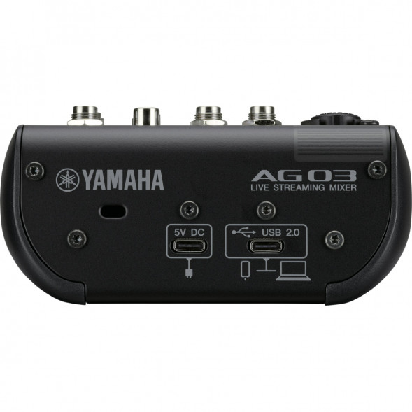 Микшер для стриминга Yamaha AG03MK2 LSPK Live Stream Black с аксессуарами в Новороссийске