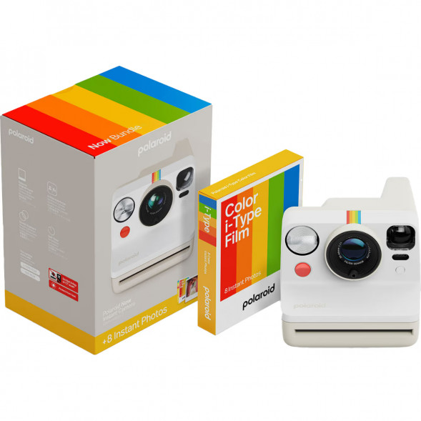 Фотоаппарат моментальной печати Polaroid Now Generation 3 + 8 цветных картриджей, белый в Новороссийске