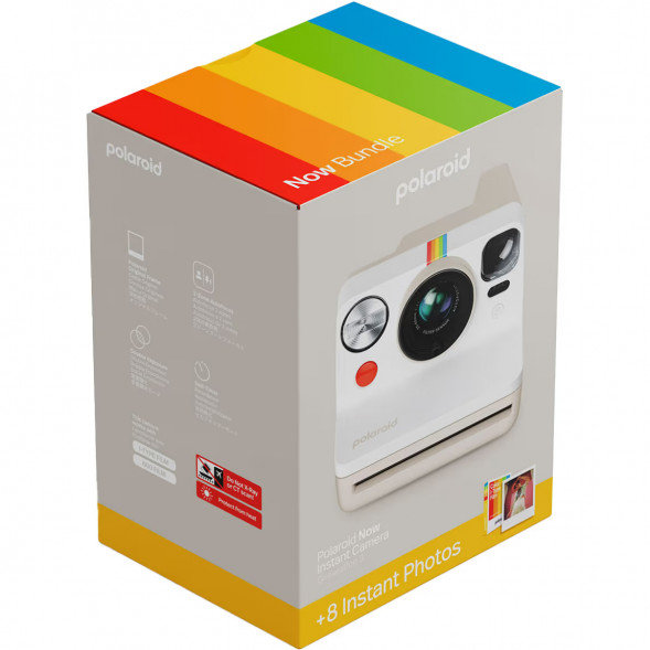 Фотоаппарат моментальной печати Polaroid Now Generation 3 + 8 цветных картриджей, белый в Новороссийске