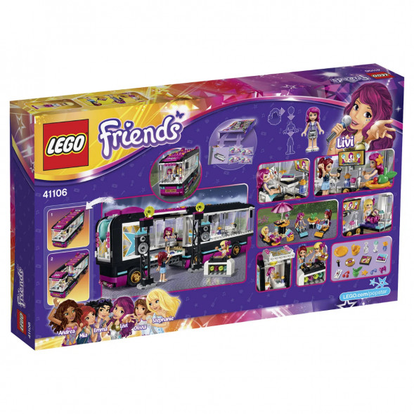 Конструктор LEGO Friends 41106 Поп звезда: гастроли в Новороссийске