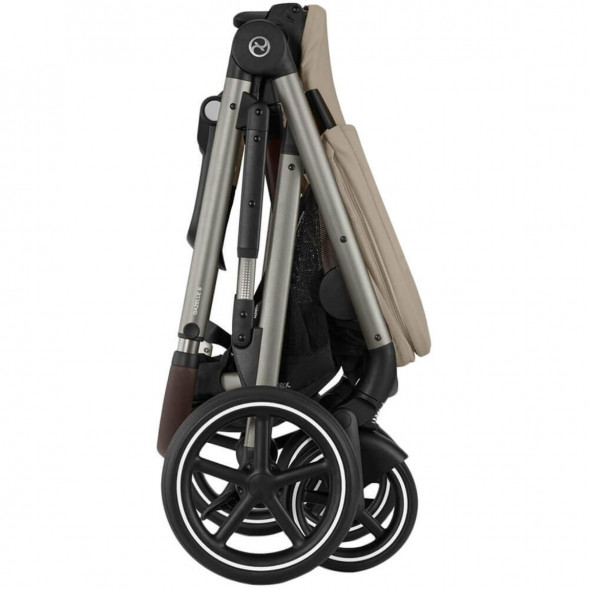 Детская коляска Cybex Gazelle S TPE Almond Beige с корзиной и дождевиком в Новороссийске