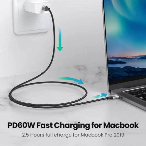 Кабель USB Type-C/Type-C Ugreen 60W, 1 м в Новороссийске