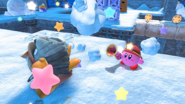 Игра Kirby and the Forgotten Land + Star-Crossed World [Nintendo Switch 2, английская версия] в Новороссийске