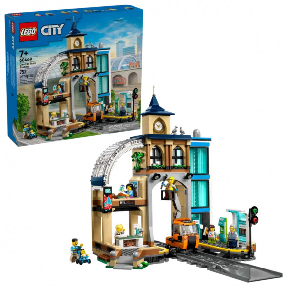 Конструктор LEGO City 60469 Центральный железнодорожный вокзал в Новороссийске