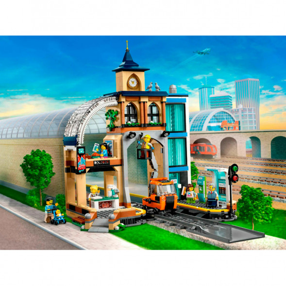 Конструктор LEGO City 60469 Центральный железнодорожный вокзал в Новороссийске