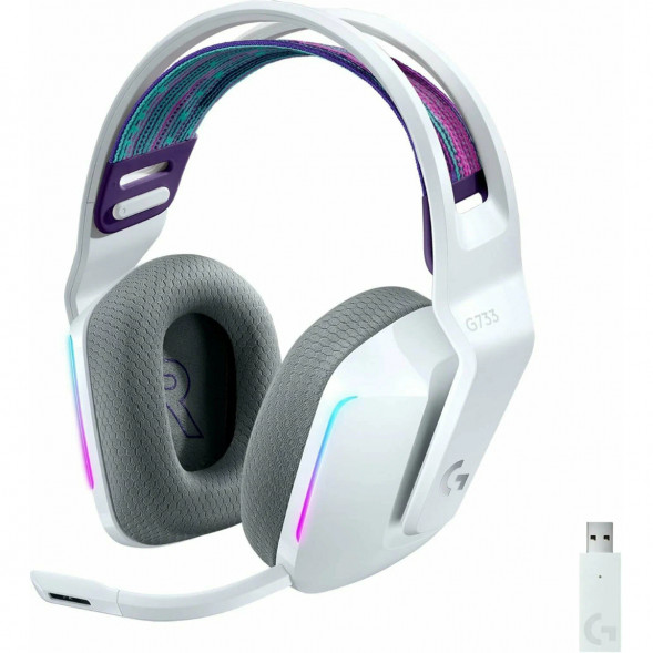 Игровая гарнитура Logitech G733 RGB Lightspeed Wireless, белый в Новороссийске