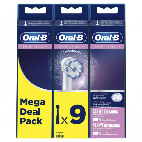 Насадки на зубные щетки Oral-B Sensitive Clean, 9 шт. в Новороссийске