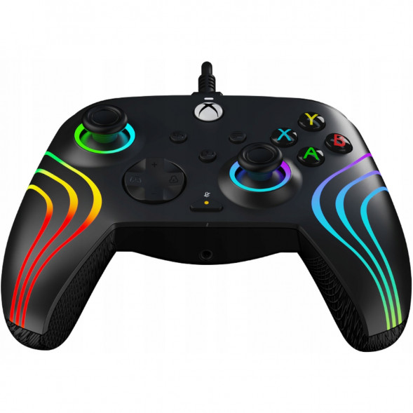 Геймпад проводной PDP для Xbox Afterglow Wave, Black в Новороссийске
