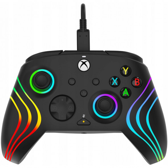 Геймпад проводной PDP для Xbox Afterglow Wave, Black в Новороссийске