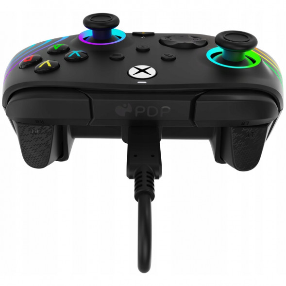 Геймпад проводной PDP для Xbox Afterglow Wave, Black в Новороссийске