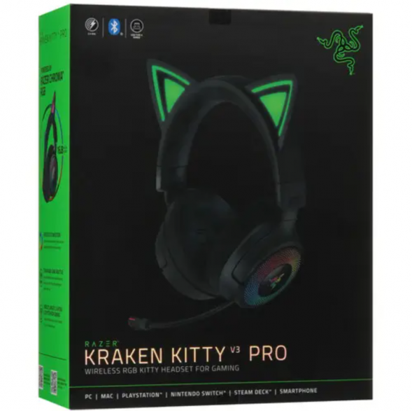 Наушники Razer Kraken Kitty V3 Pro черный 2025 в Новороссийске