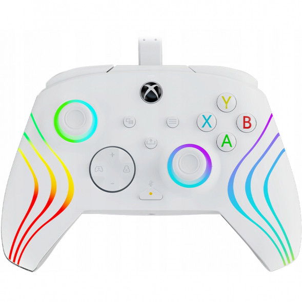Геймпад проводной PDP для Xbox Afterglow Wave, White в Новороссийске