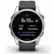 Умные часы Garmin Fenix 7s серебристый с графитовым силиконовым ремешком 010-02539-01 в Новороссийске