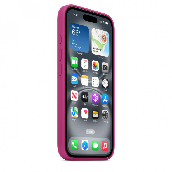 Чехол Apple для iPhone 16 Silicone MagSafe, Fuchsia (MYY53ZM/A) в Новороссийске