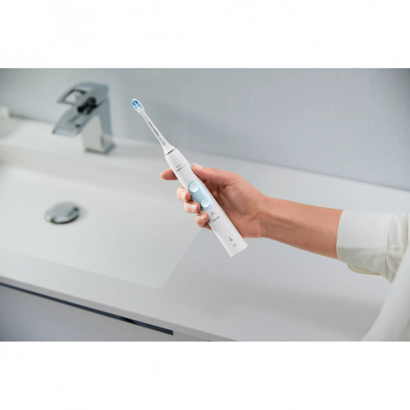 Электрическая звуковая зубная щетка Philips Sonicare ProtectiveClean 4500, White в Новороссийске
