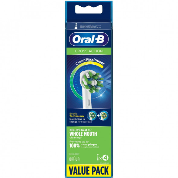 Насадки на зубные щетки Oral-B Cross Action, 4 шт. в Новороссийске