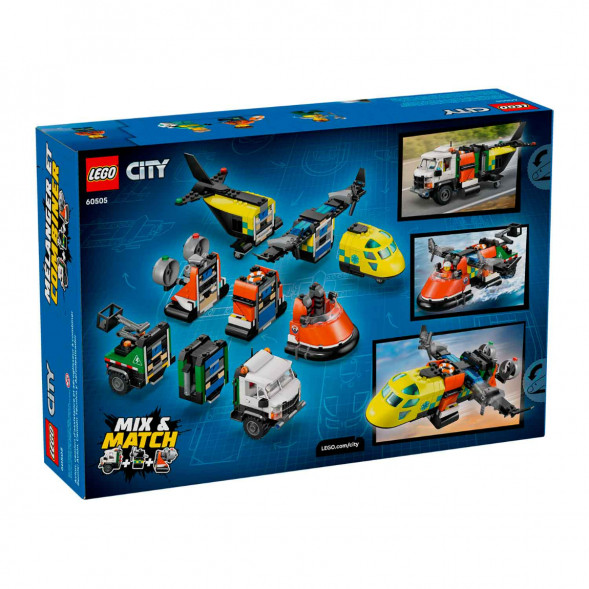 Конструктор LEGO City 60505 Самолет, сервисный грузовик и судно на воздушной подушке в Новороссийске