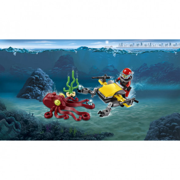 Конструктор LEGO City Deep Sea Explorers 60090 Глубоководный скутер в Новороссийске