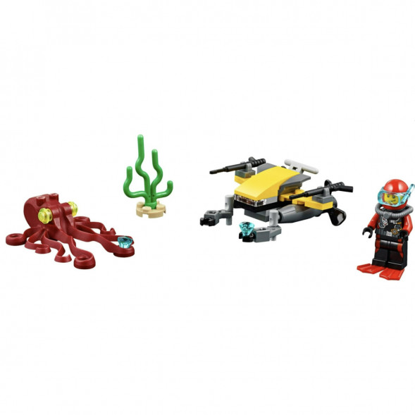 Конструктор LEGO City Deep Sea Explorers 60090 Глубоководный скутер в Новороссийске