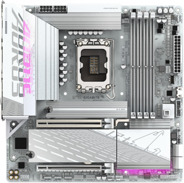 Материнская плата Gigabyte B860M AORUS ELITE WIFI6E ICE (LGA1851, mATX) в Новороссийске