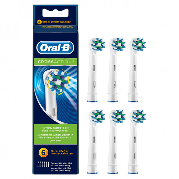 Насадки на зубные щетки Oral-B Cross Action, 6 шт. в Новороссийске