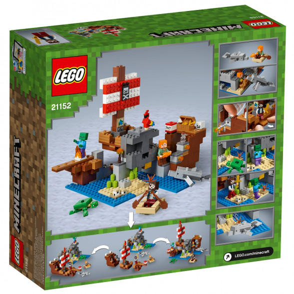 Конструктор LEGO Minecraft 21152 Приключения на пиратском корабле в Новороссийске