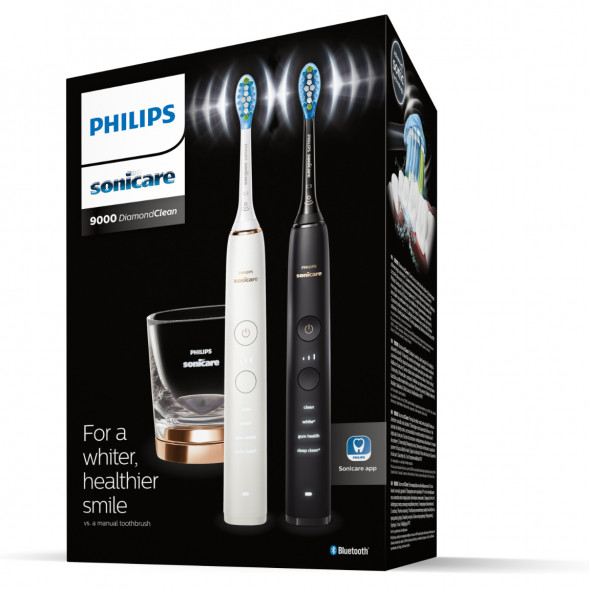 Набор из 2 электрических зубных щеток Philips Sonicare HX9914/57 9000 DiamondClean в Новороссийске
