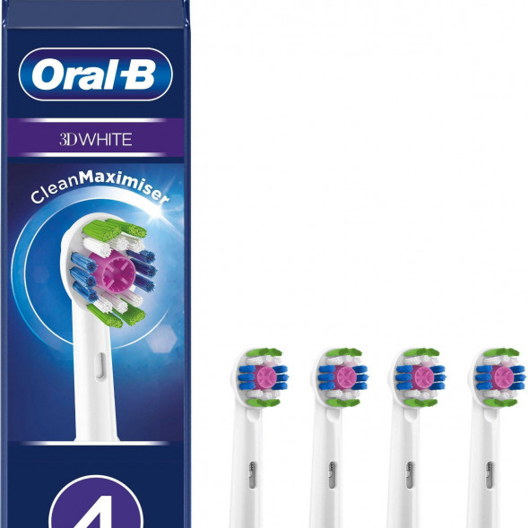 Насадки на зубные щетки Oral-B 3D White, 4 шт. в Новороссийске