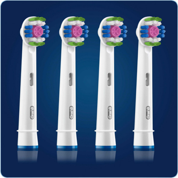Насадки на зубные щетки Oral-B 3D White, 4 шт. в Новороссийске
