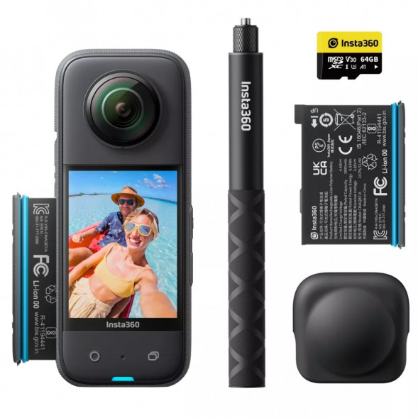 Экшн-камера Insta360 X3 Adventure Kit Bundle (CINSAAQU) в Новороссийске