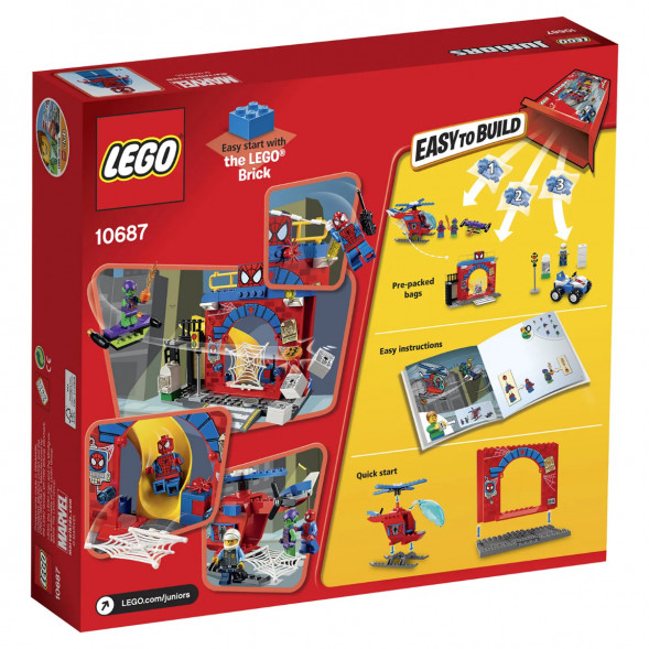 Конструктор LEGO Juniors 10687 Убежище Человека-паука в Новороссийске